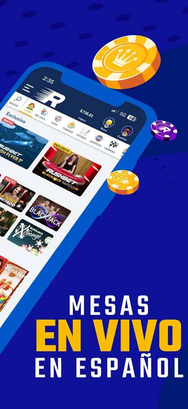 Imagen que Rushbet publica en la ficha de su app en la App Store de México